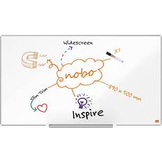 Magnetic Whiteboards Nobo Impression Pro Widescreen Lacquered Steel Magnetic Whiteboard 50x89cm