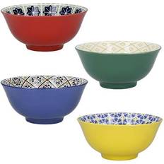 Ceramic Bowls KitchenCraft World of Flavours Breakfast Bowl 15cm 4pcs