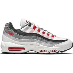 Canvas Shoes Nike Air Max 95 - Summit White/Off-Noir/Light Smoke Grey/Chile Red