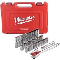 Milwaukee Head Socket Wrenches Milwaukee 4932471864 Set 27 Piece Head Socket Wrench