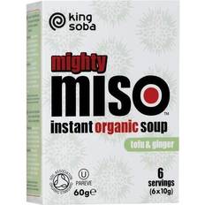 King Soba Organic Mighty Miso Soup with Tofu & Ginger 60g 6pcs