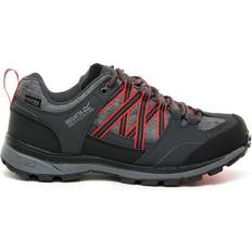 Mesh Walking Shoes Regatta Samaris II Waterproof Low W - Granite/Red Sky