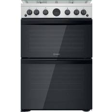 Indesit 60cm - Gas Ovens Cookers Indesit ID67G0MCX/UK Silver