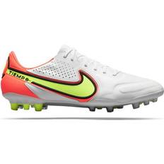 Nike 8.5 - Artificial Grass (AG) Football Shoes Nike Tiempo Legend 9 Elite AG-Pro M - White/Bright Crimson/Volt