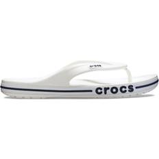 White Flip-Flops Crocs Bayaband Flip - White/Navy