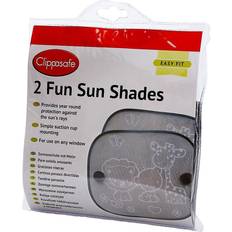 Clippasafe Sun Shade Roller Blinds Clippasafe Fun Sun Screens Safari 2-pack