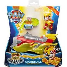 Spin Master Paw Patrol Mighty Pups Charged Up Marshall Deluxe Vehicle