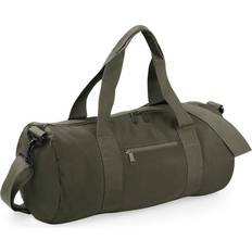 Green Duffle Bags & Sport Bags BagBase Plain Varsity Duffle Bag - Military Green