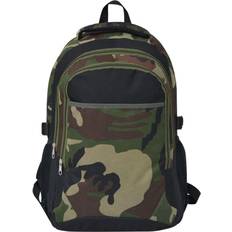 Backpacks vidaXL School Backpack 40L - Black/Camouflage