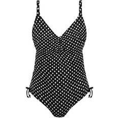 Fantasie Santa Monica V-Neck Swimsuit - Black/White