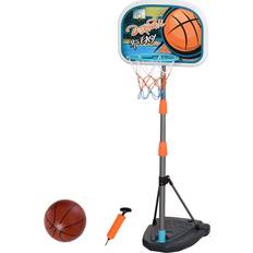 Portable Basketball Stands Homcom 3 Pcs Kids Basketball Set w/ Hoop Ball Pump Height for 3-8 Yrs