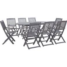 vidaXL 278924 Patio Dining Set, 1 Table incl. 8 Chairs