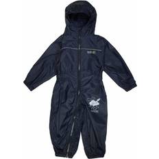 Breathable Material - Down jackets Regatta Kid's Puddle IV Waterproof Puddlesuit - Navy