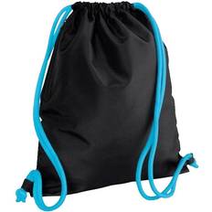 Drawstring Gymsacks BagBase Icon Gymsac - Black/Surf Blue