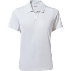 Craghoppers Women Polo Shirts Craghoppers Nosilife Pro Short Sleeved Polo Shirt - Optic White