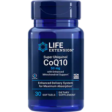 Brains Supplements Life Extension Super Ubiquinol CoQ10 with Enhanced Mitochondrial Support 50mg 30 pcs