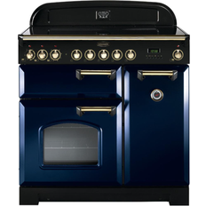 90cm - High Light Zone Induction Cookers Rangemaster CDL90EIRB/B Classic Deluxe 90cm Electric Induction Blue