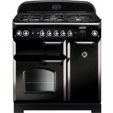 Rangemaster 90cm - Dual Fuel Ovens Gas Cookers Rangemaster CLA90DFFBL/C Classic 90cm Dual Fuel Black
