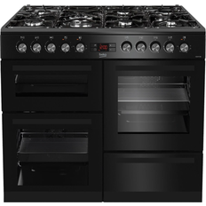 Beko 100cm - Dual Fuel Ovens Cookers Beko KDVF100K Black