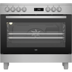 90cm - Stainless Steel Ceramic Cookers Beko GF17300GXNS Stainless Steel