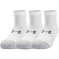 Under Armour Sportswear Garment Socks Under Armour Adult HeatGear Lo Cut Socks 3-pack Men - White/Steel