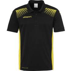 Uhlsport Goal Polo Shirt Unisex - Black/Lime Yellow