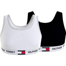 Multicoloured Bralettes Children's Clothing Tommy Hilfiger 2pk 85 Flag Bra - White/Black 0WS
