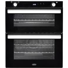 Gas double oven and gas grill built under Belling BI702G Black