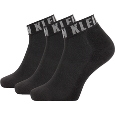 Calvin Klein Polyester Socks Calvin Klein Drake Quarter Logo Cuff Sock 3-pack - Black