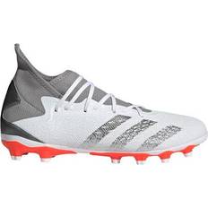 Adidas Men - Multi Ground (MG) Football Shoes adidas Predator Freak.3 MG - Cloud White/Iron Metallic/Solar Red