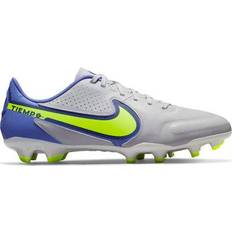 Leather - Multi Ground (MG) Football Shoes Nike Tiempo Legend 9 Academy MG - Grey Fog/Sapphire/Volt