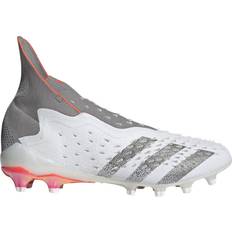 Adidas Men Football Shoes adidas Predator Freak + AG - Cloud White/Iron Metallic/Solar Red