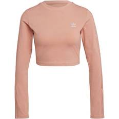 adidas Women Loungewear Cropped Long Sleeve T-shirt - Ambient Blush