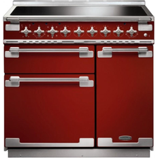 90cm - Griddle Cookers Rangemaster ELS90EIRD/ Elise 90cm Electric Induction Cherry Red
