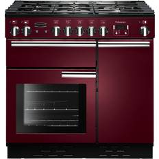 Rangemaster 90cm - Dual Fuel Ovens Induction Cookers Rangemaster PROP90DFFCY/C Professional Plus 90cm Dual Fuel Cranberry Red