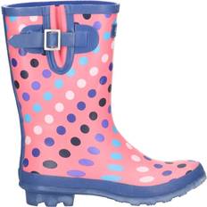 Cotswold Paxford Elasticated Mid Calf - Pink/Multi Spot