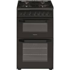 50cm Gas Cookers Hotpoint HD5G00KCB Black