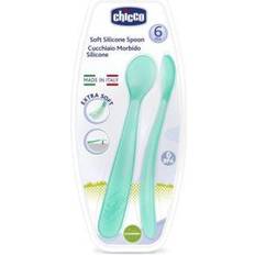 Chicco Baby Bottles & Tableware Chicco Soft Silicone Spoon 6m+2 pcs