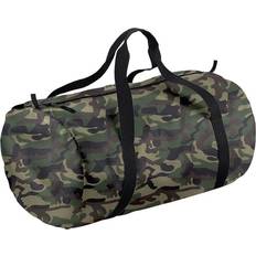 Green Duffle Bags & Sport Bags BagBase Packaway Barrel Bag - Jungle Camo/Black