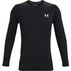 Under Armour Elastane/Lycra/Spandex Tops Under Armour Men's HeatGear Fitted Long Sleeve T-shirt - Black
