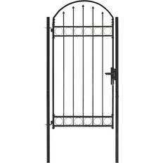 vidaXL Fence Gate with Arched Top 100x250cm