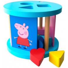 Barbo Toys Peppa Pig Wooden Sorting Box, Improves Sensory Skills & Early Development, Toy for 1 Year Olds, Officially Licensed by Peppa Pig