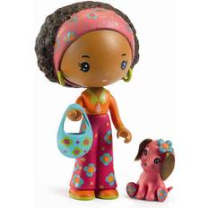 Djeco 36957 Tinyly Poppy & Nouky Fashion Doll Houses, Multicoloured