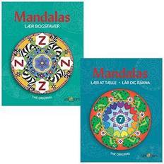 Unicorn Colouring Books Unicorn Mandalas malebøger Lær at tælle & Lær Bogstaver Hobby paperback