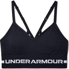 Under Armour Sportswear Garment - Women Underwear Under Armour Seamless Low Long Sports Bra - Black/Halo Gray