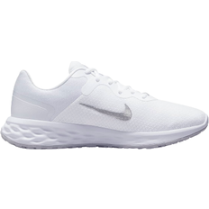 Nike White Sport Shoes Nike Revolution 6 Next Nature W - White/Pure Platinum/Metallic Silver