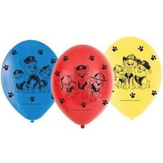 Amscan 9903825 Paw Patrol Latex Balloons, Pack of 6, Balloons