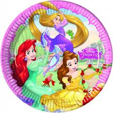 Procos Disney Princess Dreaming 86677 Paper Plates (Ø23 cm) Pink, Rose