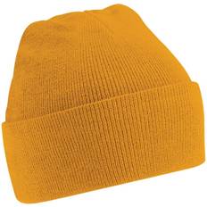 Beechfield Soft Feel Knitted Winter Hat - Mustard