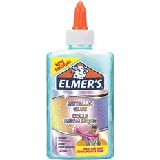 Elmers Metallic PVA Glue Teal 147 mL Washable and Kid Friendly Great for Making Slime and Crafting 1 Count